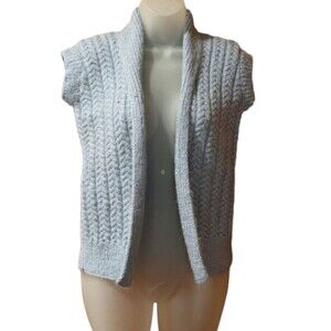 Y2K Baby Blue Sparkly Knit Sweater Vest Medium